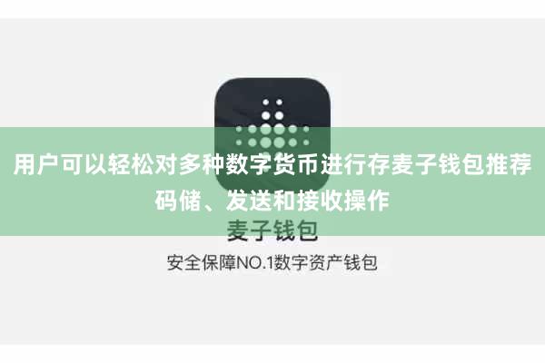 用户可以轻松对多种数字货币进行存麦子钱包推荐码储、发送和接收操作