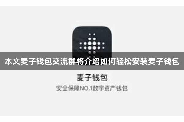 本文麦子钱包交流群将介绍如何轻松安装麦子钱包